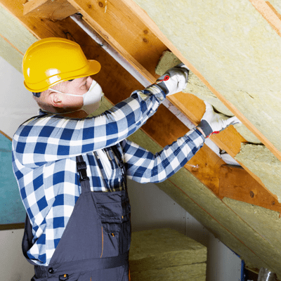 person with insulation
