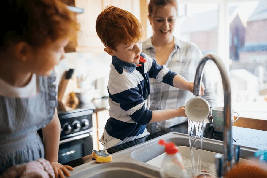 Washing the dishes can use more water than you think