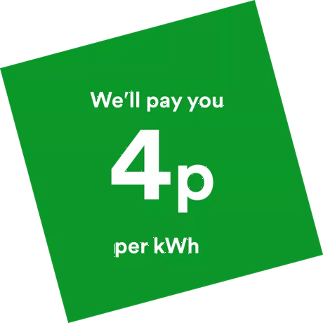 We'll pay you 4p per kWh