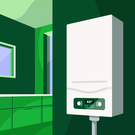 Illustration of a boiler