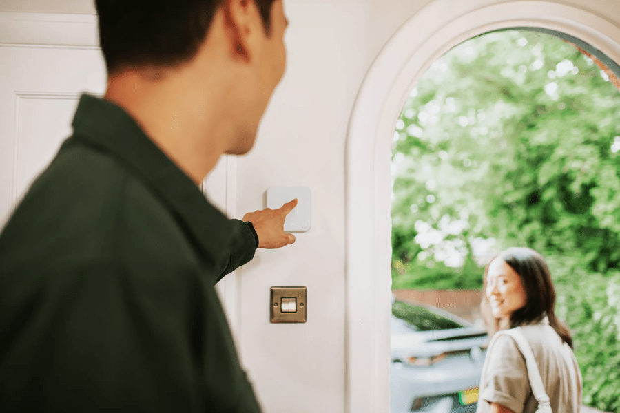 couple at door