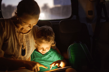 Family browsing on ipad