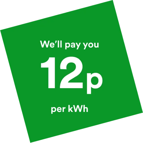 We'll pay you 12p per kWh