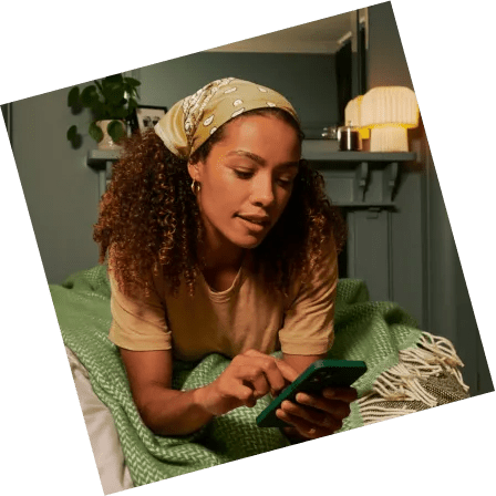 Woman on phone