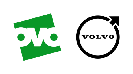 OVO and Volvo logos