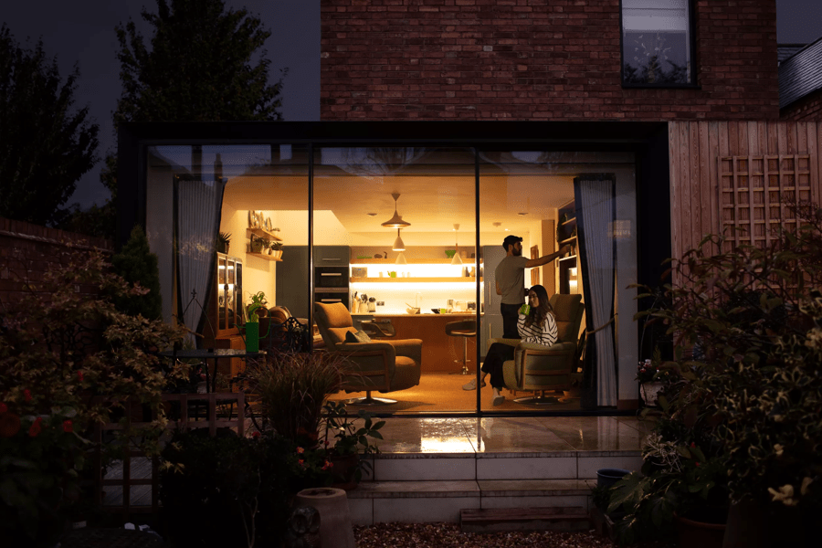 Home at night