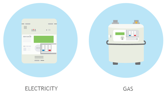 Gas and electricity meter