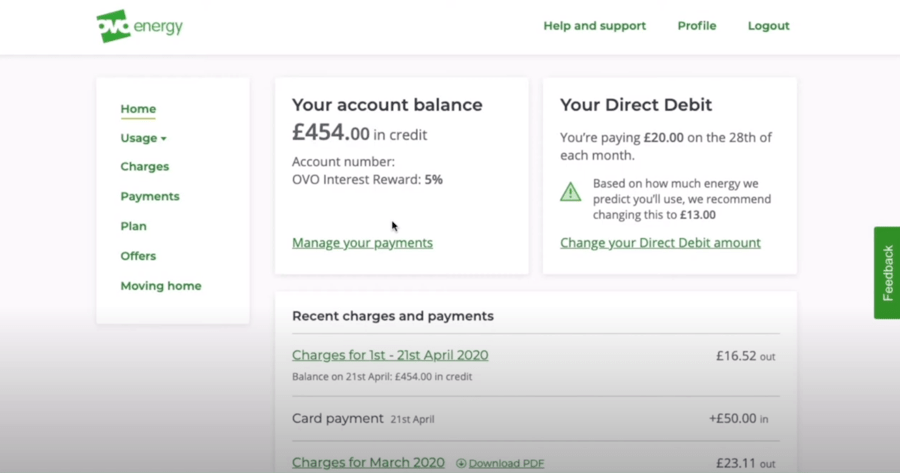 ovo account login  