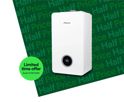 Boiler with limited time offer roundel